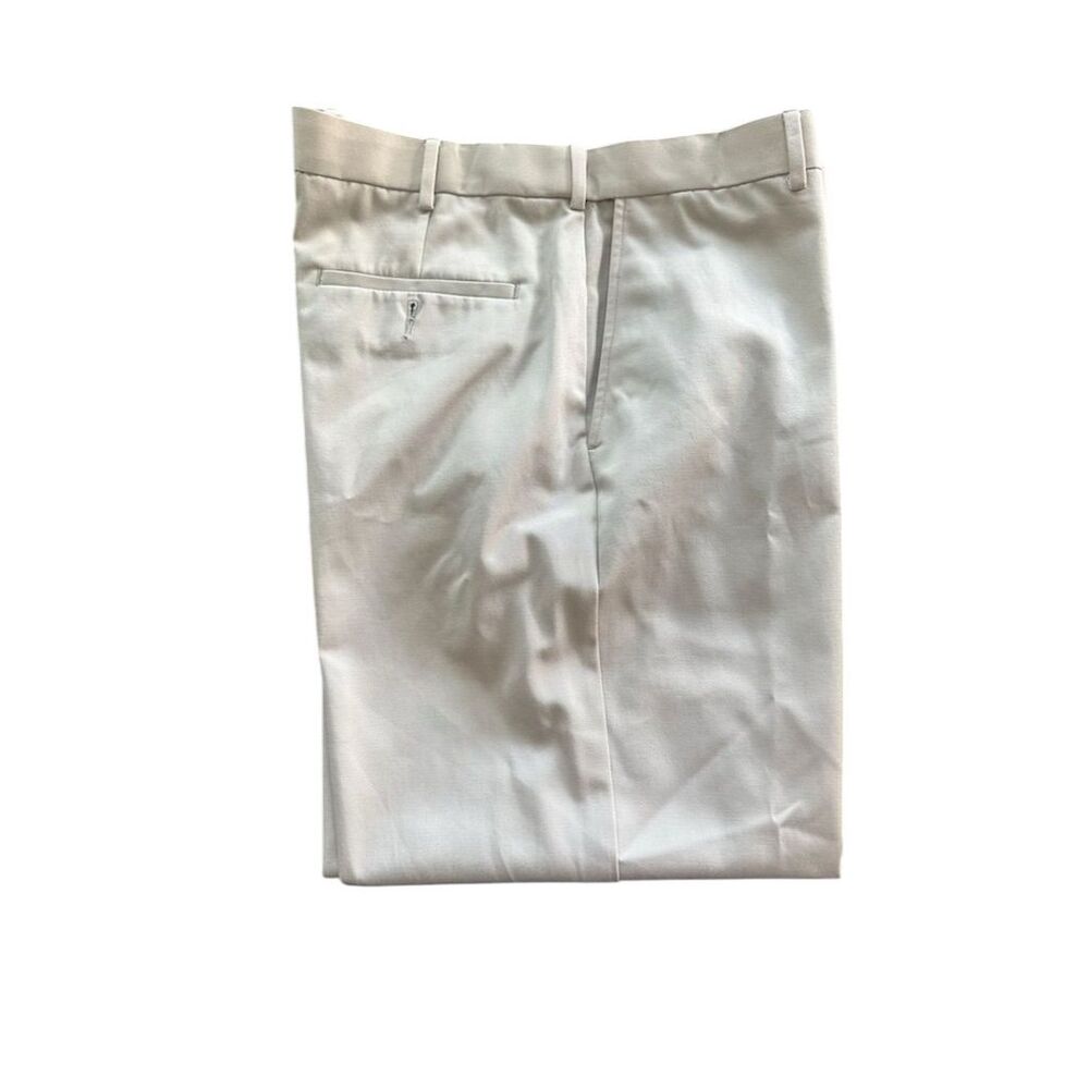 Croft & Barrow Men's Beige Dress Pants Size 38x29 Flat Front Classic Fit - Picture 4 of 6